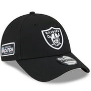 Men's New Era  Black Las Vegas Raiders 2023 NFL Crucial Catch 9FORTY Adjustable Hat