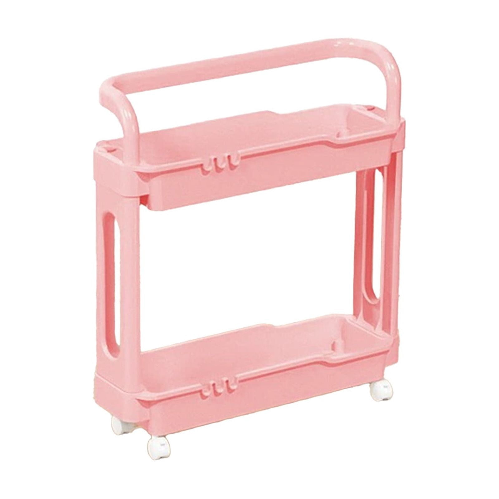 Narrow Bathroom Shelf Storage Cabinet,Slim Side Cabinet Organizer with Multi-layer Shelves for Washroom Kitchen Bedroom and Office,Space Saving Storage Rack for Toiletries and Accessories-B