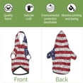 thumbnail image 5 of Bingfone America Flag Glitter Dog Clothes Hoodie, Pet Winter Coat,Puppy Sweatshirts for Small Dogs Boy Girl,Suitable for All Breeds-X-Small, 5 of 6