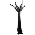 thumbnail image 3 of Northlight Standing Draped Ghost Tree Halloween Decoration - 7.5' - Black and Gray, 3 of 9