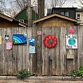 thumbnail image 3 of Red Sunflower Metal Flowers Wall Dcor, 3 of 5