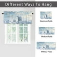 thumbnail image 6 of Polar Bear Rod Pocket Thermal Insulated Curtain Valance Cute Animals Bear Snow Winter Window Treatment for Living Room Bedroom Bathroom 54 by 18 in, 1 Panel, 6 of 6