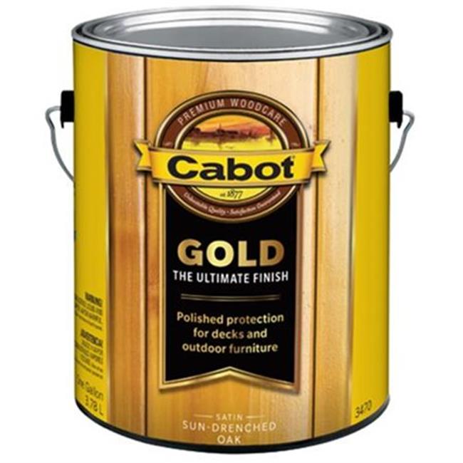 CabotValspar 210489 1 gal Cabot Gold Drenched Oak Ultimate Wood Finish