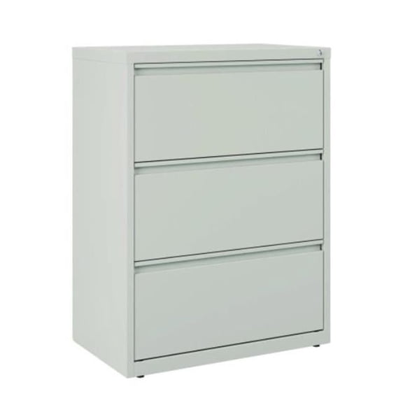 Alera ALEHLF3041LG 30 x 18.62 x 40.25 in. Lateral File, 3 Legal & Letter-Size File Drawers, Light Gray