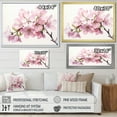 thumbnail image 4 of Designart "Apple Blossom Watercolor gracefulness" Apple Blossom Floater Framed Wall Decor, 4 of 7