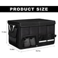 thumbnail image 2 of Car Trunk Organizer, 52L Collapsible Car Storage Waterproof Trunk Organizer with Lid & Handle, Multi Compartment Oxford Cargo Groceries Storage for Trucks SUVs Sedans, 2 of 6