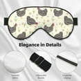 thumbnail image 4 of Goofa Funny Chicken Printed Sleep Eye Mask for Men Women, Zero Eye Pressure Sleeping Mask, Light Blocking Night Blindfold, Soft Eye Shade Cover, 4 of 7