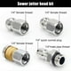 thumbnail image 3 of Sewer Jetter Nozzle for Pressure Washer,Drain Cleaning Nozzle Tips Kit for Drain Jetter Hose,1/4in Quick Connect,5000PSI, 3 of 5