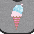 thumbnail image 4 of Inktastic Valentine's Day Ice Cream Cone Boys or Girls Baby Bib, 4 of 4