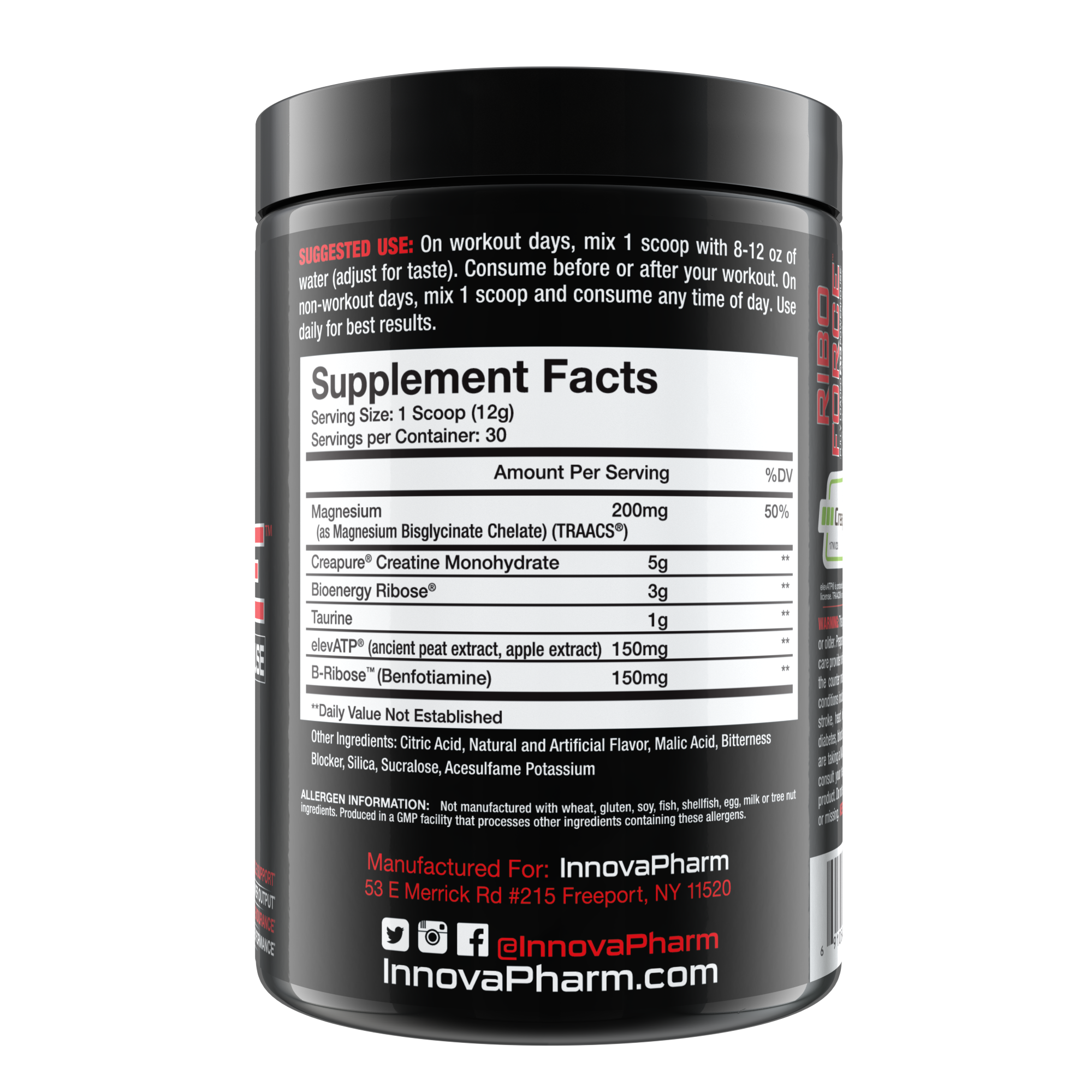 Innovapharm Ribo Force Fully Loaded Atp Powerhouse Snow Cone 30 Serv Walmart Com