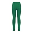 thumbnail image 5 of Miutii Kids Girls Yoga Dance Leggings Pants Compression Trousers Workout Fitness Athletic Sports Active Tights Dark Green 10, 5 of 7
