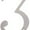 Antique Nickel, variant on Deltana Rn6-3 6" Solid Brass Traditional House Number - Nickel