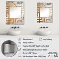 thumbnail image 4 of Designart "Abstract Gilded Woodland Beauty woodland" Abstract Oversized Wall Mirror - Modern Abstract Bathroom Decorative Wall Mirror - Multiple Color Options, 4 of 6