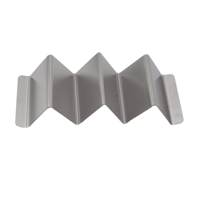 Soporte para tacos de cocina con forma de onda, de acero inoxidable, para hornear