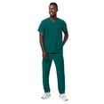 thumbnail image 5 of Adar Addition Go-Everyday Scrub Set For Men - Stylish Scrub Top & Cargo Scrub Pants - A9800 - Dark Teal - L, 5 of 7