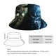 thumbnail image 2 of Alienígena Sombrero bucket para adultos, gorra de protección solar, sombrero de pescador plegable para viajes al aire libre, pesca y actividades de verano, 2 of 6
