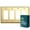 Brushed Gold, variant on Rio Salto BRASS Signature Collection MIDSIZE Brushed Brass Gold Metal Outlet Cover or Light Switch Cover Wall Plate Mid Size Single Duplex Receptacle Wallplate Covers 1 Gang Single Gang