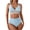 Sky Blue, variant on Women's Bikini Set Solid Color Two Piece Swimsuit with Removable Bra Pads No Underwire for Beach Swimming Vacation,Army Green,L