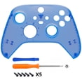 thumbnail image 3 of eXtremeRate Clear Blue Replacement Faceplate Front Housing Shell for Xbox Core Wireless Controller, 3 of 7