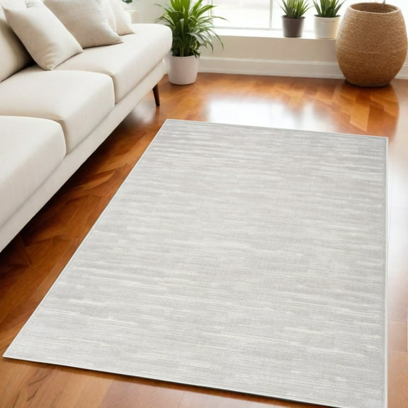 5' X 7' Gray Geometric Area Rug