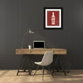 thumbnail image 3 of Louise, Gigi 26x31 Black Ornate Wood Framed with Double Matting Museum Art Print Titled - Bottled Wine, 3 of 4