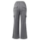 thumbnail image 4 of Pantalones rectos lisos con cintura elástica para mujer - Diseño con tirantes, poliéster, ropa informal - Tallas S-XXL, 4 of 5