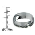 thumbnail image 4 of Metal Masters 8mm Classic Dome Mens Tungsten Carbide Ring Wedding Band, 4 of 6