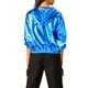 thumbnail image 4 of Chaqueta Brillante de Mujer INSPIRE CHIC de Manga Larga Ligera con Cremallera y Capucha Metálica XS Azul, 4 of 8