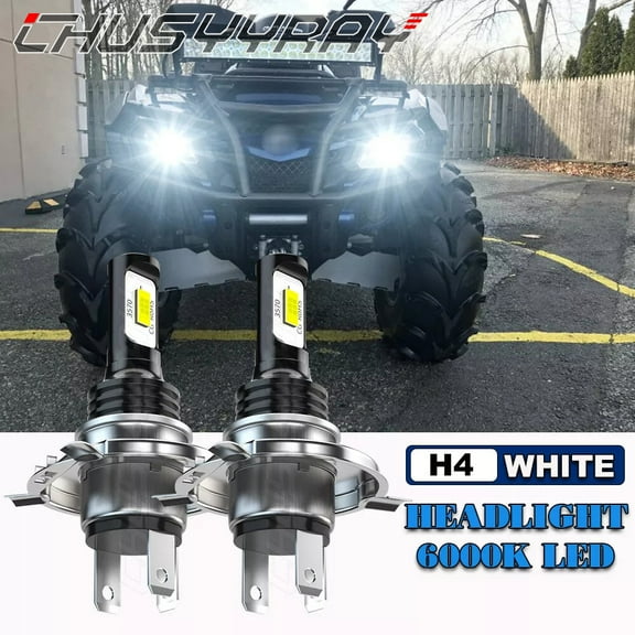 For Can-Am Outlander Max 400 500 570 650 800R DS450 H4 9003 LED Headlight Bulbs 6000K White 2x