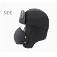 thumbnail image 2 of Sombrero unisex de protección para el oído de invierno, gorro de piel sintética para hombre, gorro de piel sintética con solapa para el oído, máscara a prueba de viento, gorro de caza de nieve fría # Feliz Sencillez, 2 of 5