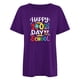 thumbnail image 4 of Camiseta de Profesor de Mujeres, 100 Días Feliz de la Escuela Imprimir Carta de Manga Corta para el Uso Casual Y de Fiesta, la Enseñanza Tee de Moda Temática, 4 of 4