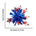 thumbnail image 4 of Yhmxh 4th of July Patriotic Tinsel Star Decor, 5.5" Red White Blue Firework Pom Pom Decorations for Independence Day, Memorial Day, Patriotic Party Supplies, Gift Wrapping, Table Centerpiece, 4 of 7