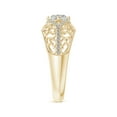 thumbnail image 3 of ANGARA Natural 0.58 Ct. Diamond Vintage Inspired Engagement Ring in 14K Yellow Gold for Women (Ring Size: 3), 3 of 9