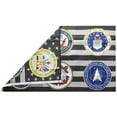 thumbnail image 2 of Six Military Branches USA Black & White 100D 3x5 Woven Polyester Flag, 2 of 4