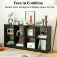 thumbnail image 6 of GVN 4-Cube Kids Bookcase with Open Shelves-Black, Toy Organizers and Storage for Kids, Boys, Girls, Nursery, 6 of 7