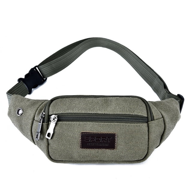 Fiudx Riñonera Deportiva, Diseño Ligero de Lona, Gran Capacidad, Ideal para Correr y Usar Al Aire Libre, Estilo Versátil y Práctico, Unisex, Nailon Duradero, Tamaño Compacto de 20 X 10 X 5 Cm.