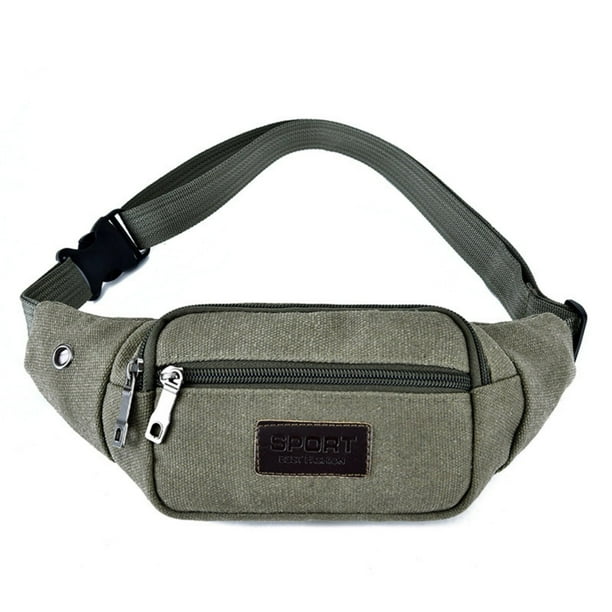 Riñonera deportiva para hombre y mujer, bolsa deportiva informal para exteriores, bolsa de lona para teléfono móvil para correr