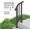Black-Fence, variant on ANHXN Handrails for Outdoor Steps, Stair Hand Rail Kit, Transitional Carbon Steel Railings with Installation Kit, Stair Rails for Seniors, Concrete Steps & Porch & Deck