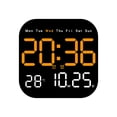 thumbnail image 1 of Despertador digital multifuncional con pantalla grande, control remoto, ajuste de brillo, fecha, día y temperatura; soporte oculto; para uso en pared, escritorio, hogar y oficina, 1 of 6