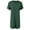 Dark Green, variant on OSOLU Dresses Women Solid Color Irregular Tennis Short Sleeve Dress T-Shirt Tshirts Tee Skirt Cozy Sundress Wedding Guest Dress