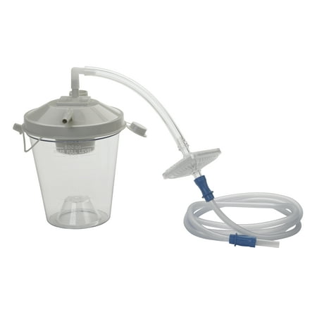 Drive Medical Universal Suction Machine Tubing and Filter Replacement Kit with Canister, Pack of 1