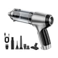 thumbnail image 1 of Aspiradora de automóviles limpieza rápida, 7.4V, accesorios automáticos, aspiradora inalámbrica portátil para mano para el hogar de la oficina Cepillo gris plateado, 1 of 8