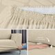 thumbnail image 5 of Juego de 3 Fundas Cubre Sala - Tejido Jacquard Elástico Fácil Lavado. Ideal para Proteger Tus Muebles - Protector de sillón - Sofa Cover (Marfil (Afelpado)), 5 of 7