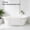 White, variant on Yiannan Bath Tub Shower Mat, Machine Washable Bathtub Floor Liner Mats, Suction Cups and Drain Holes to Keep Tubs Clean,17x36 Inch, Gray