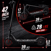 KEQ Electric Scooter for Big Kids & Teens Adults,36V 5.2AH 350W Motor,Max 19 MPH 19 Miles Max Range, 8.5 inch Tires, Portable Lightweight E-Scooter