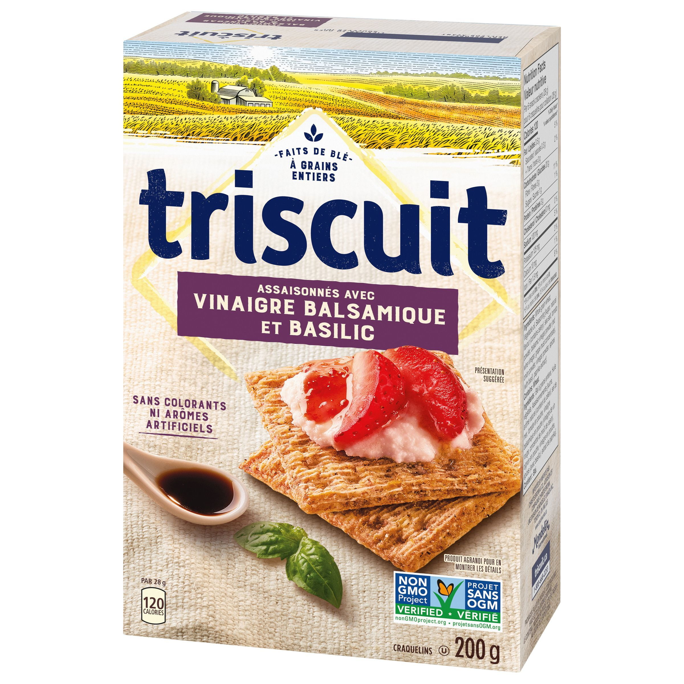 Triscuit Balsamic Vinegar & Basil Crackers, 200 g