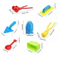 thumbnail image 3 of Dvkptbk Snow Playthings Snow Snowball Maker Clip Maker Shaped Snow Sand Tool Winter Snow Toys Kit Skiing & Snowboarding, 3 of 9