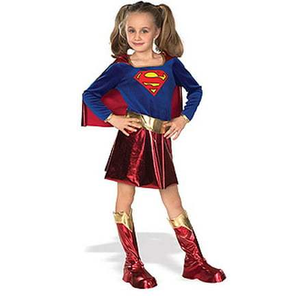 Girls Superhero Costumes - Supergirl   med 5-7 years