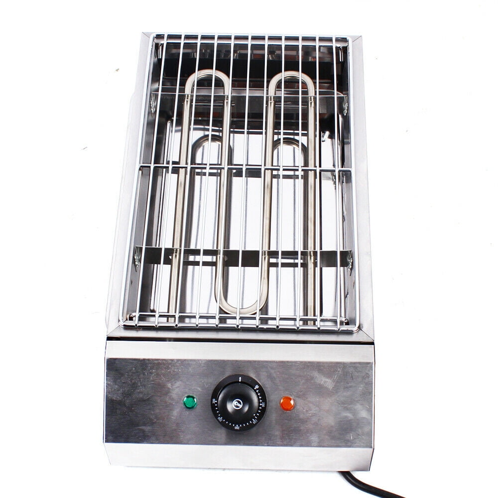 Electric Griddle Flat Top Grill 2800W Hot Plate BBQ Countertop Commercial Grill Grill Portable Electric Barbecue Oven Smokeless Cooking Outdoor Backyard Barbecue Grill Garden Portable Stove Stainless