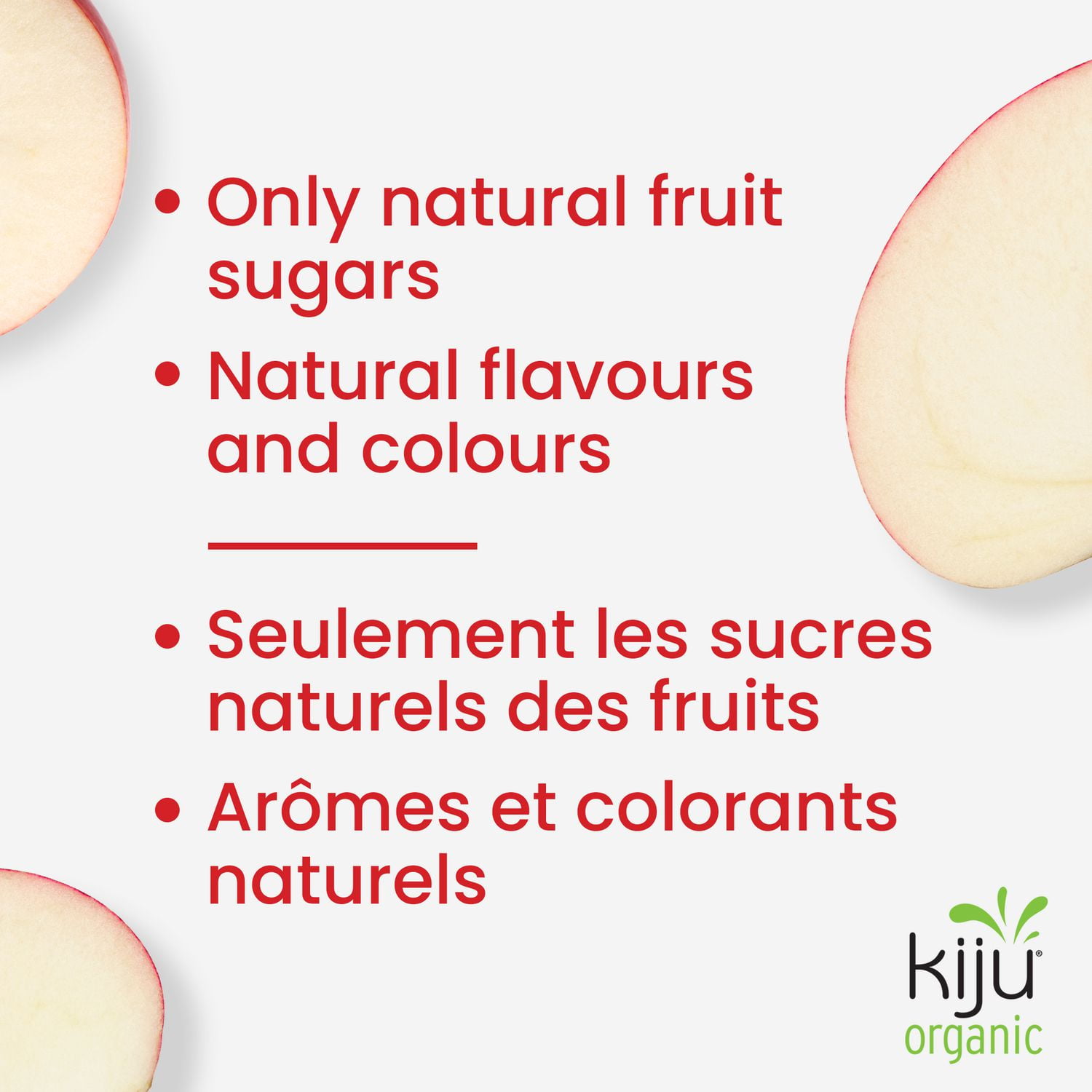 Jus de pomme biologique 100 % pur Kiju 1 litre